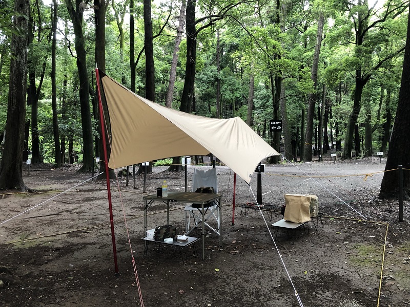 小川張り標準対応！ソロキャンプにおすすめ・ogawa システムタープ