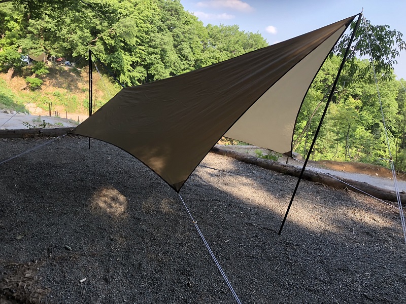 小川張り標準対応！ソロキャンプにおすすめ・ogawa システムタープ