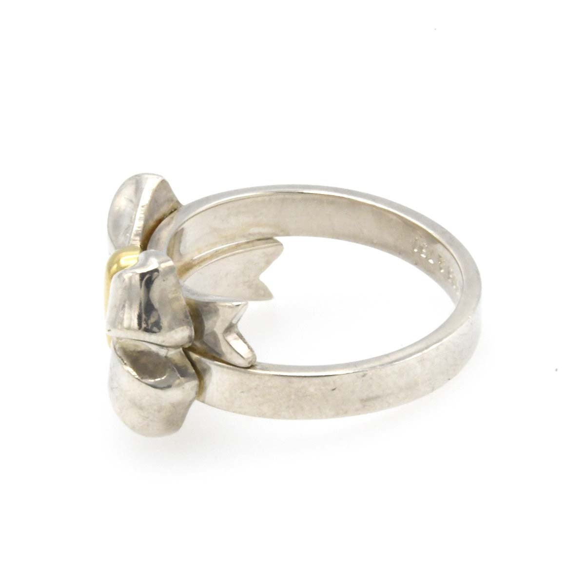 TIFFANY&Co. ティファニー リボン リング 925/750 シルバー×ゴールド