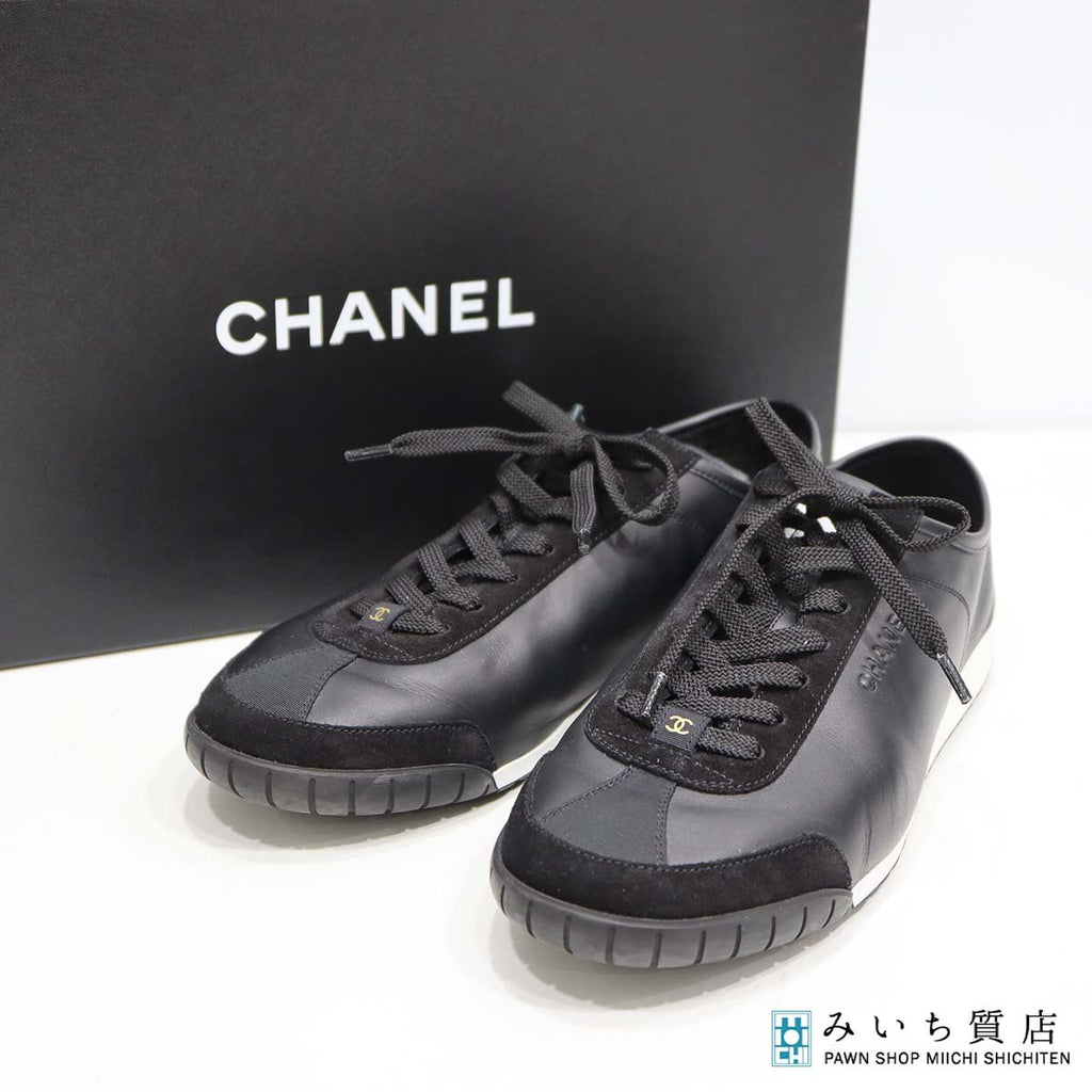 CHANEL シャネル スニーカー ブラック W G45715 サイズ43 28cm メンズ