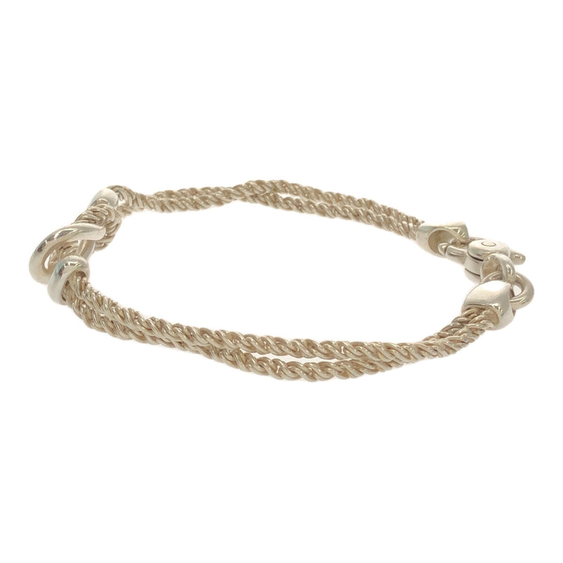 Tiffany&Co ティファニー センターノット ダブルロープ ブレスレット