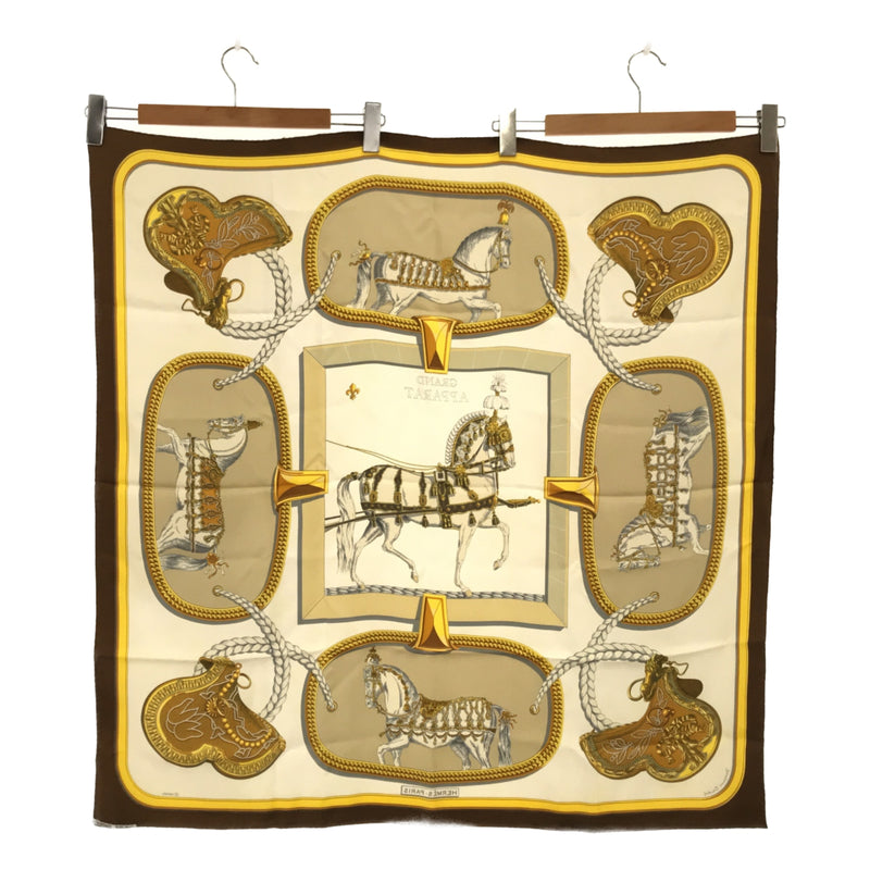エルメス HERMES カレ90 シルク TRES GRAND APPARAT 盛装の馬 スカーフ
