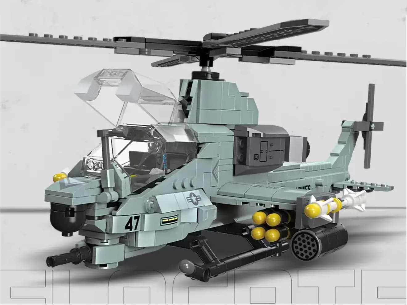 AFM AH-1Z ウ゛ァイパー 攻撃ヘリコプター 597Blocks | ミリタリー