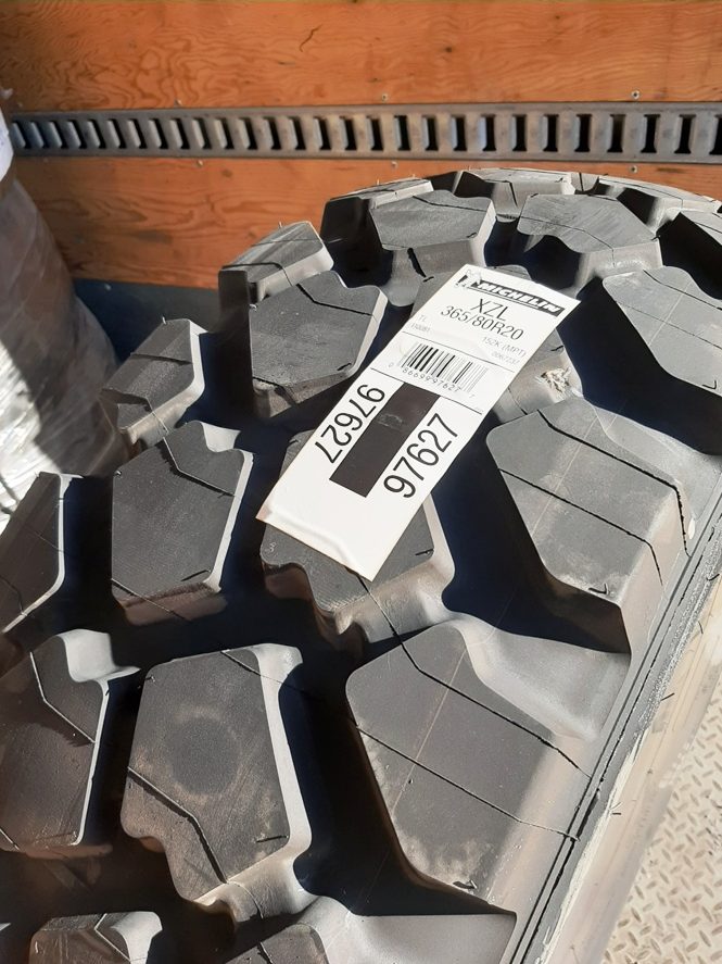 43″ Michelin XZL 365/80R20 | Military Tires