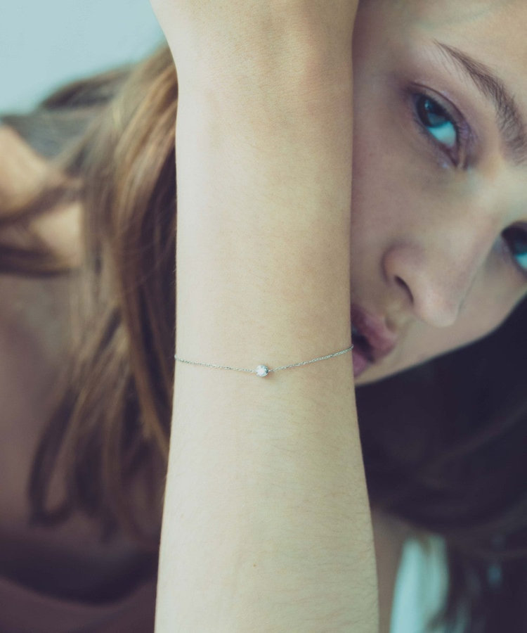 PT900/850 ダイヤモンド 0.1ct ブレスレット「ブライト」（450191