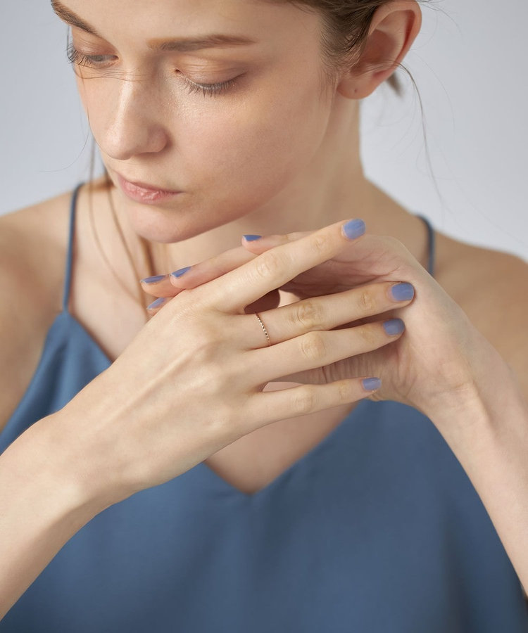 クレール]K18MPG スタッズカット リング（610401） ｜ women