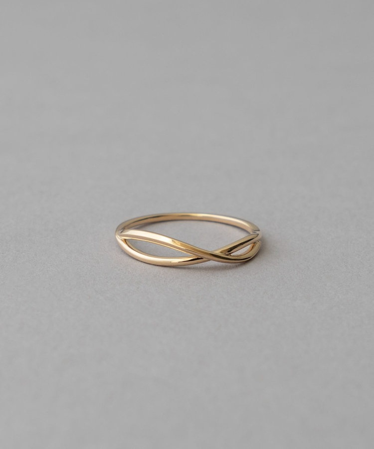 レイヤード] K10YG クロス リング（710972） ｜ women（ウィメンズ