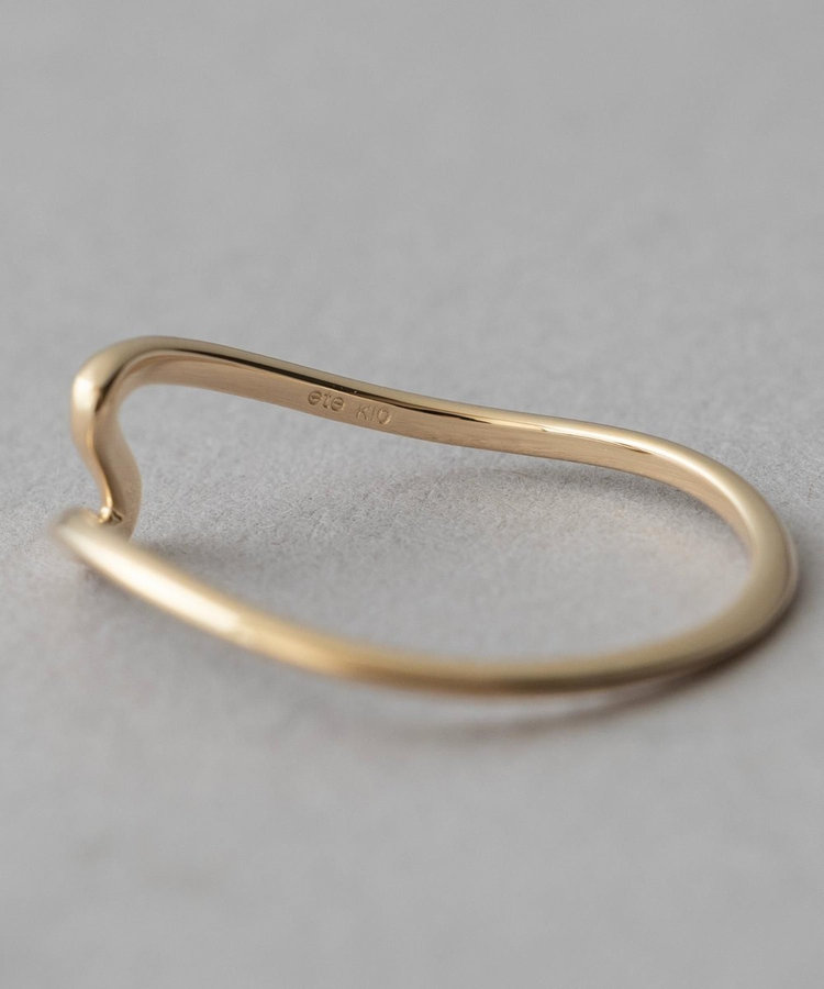 レイヤード] K10YG ウェーブ リング（710997） ｜ women（ウィメンズ