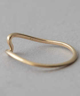 レイヤード] K10YG ウェーブ リング（710997） ｜ women（ウィメンズ