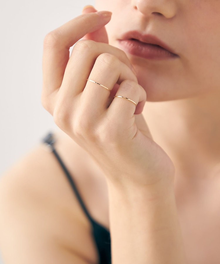 ONLINE Limited] K10YG ワイヤーリング（710992） ｜ women