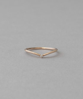 レイヤード] K10YG ムーンストーン/ホワイトトパーズ リング（721182