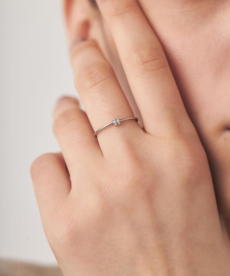 レイヤード] K10WG ダイヤモンド リング（721222） ｜ women