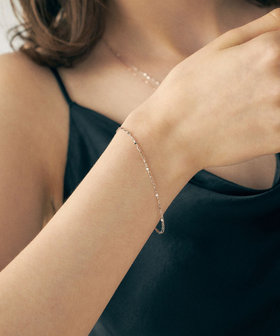 ミストピンク] K10 レイヤード ブレスレット バイカラー（750492