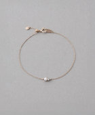 レイヤード] K10MPG ダイヤモンド/パール ブレスレット（750511