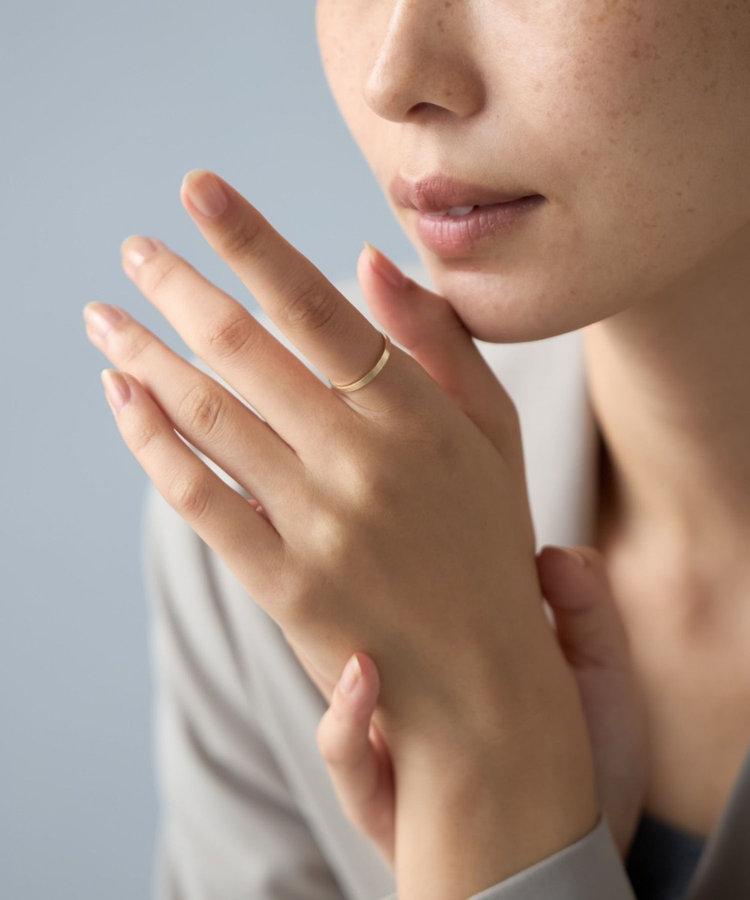 レイヤー] K10YG リング フラット（031370） ｜ women（ウィメンズ