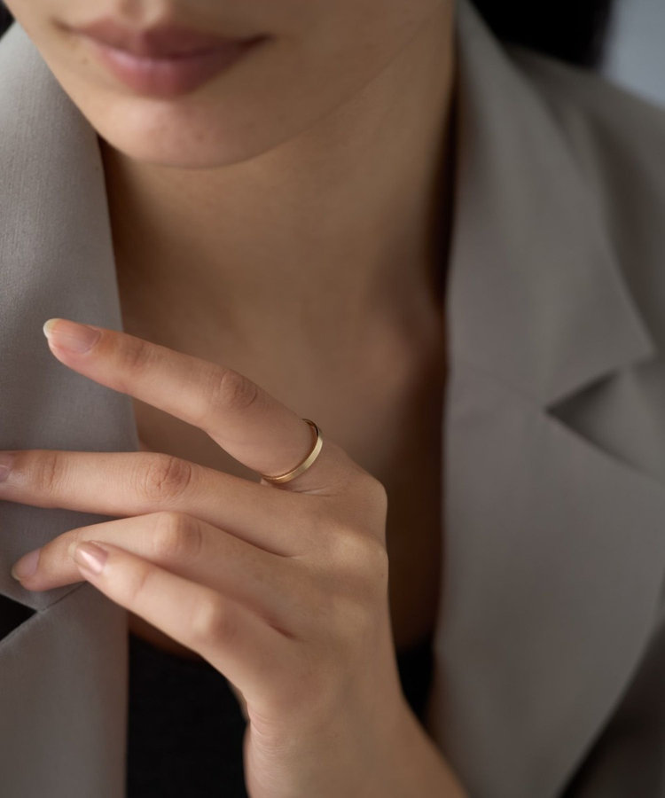 レイヤー] K10YG リング フラット（031370） ｜ women（ウィメンズ