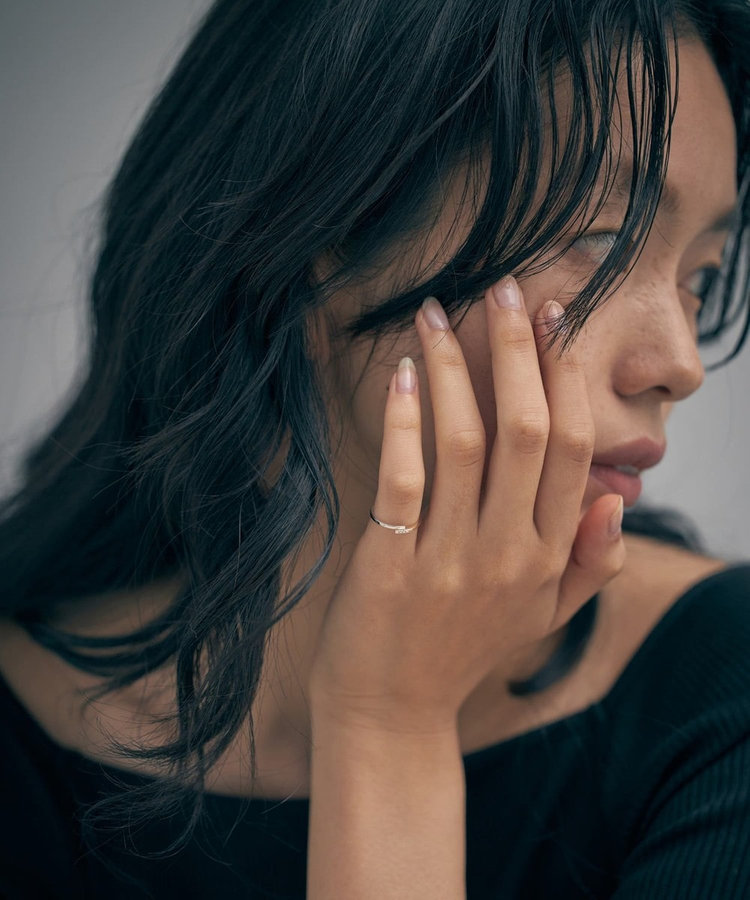 K10YG ピンキーリング ダイヤモンド コンビカラー（032500） ｜ women