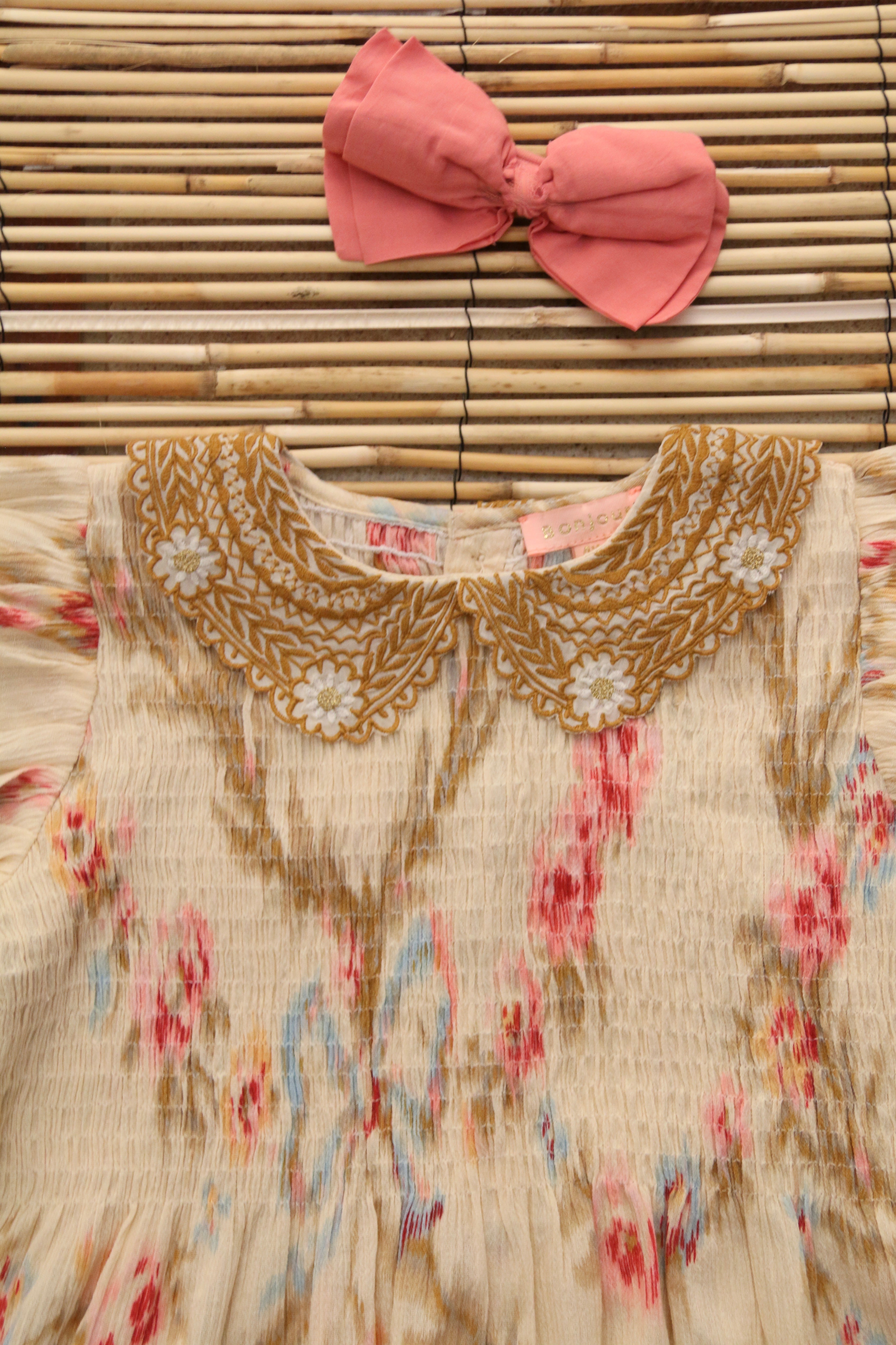 BONJOUR DIARY TUNIC + HAIRCLIP / ANTOINETTE PRINT - Milk + Bots