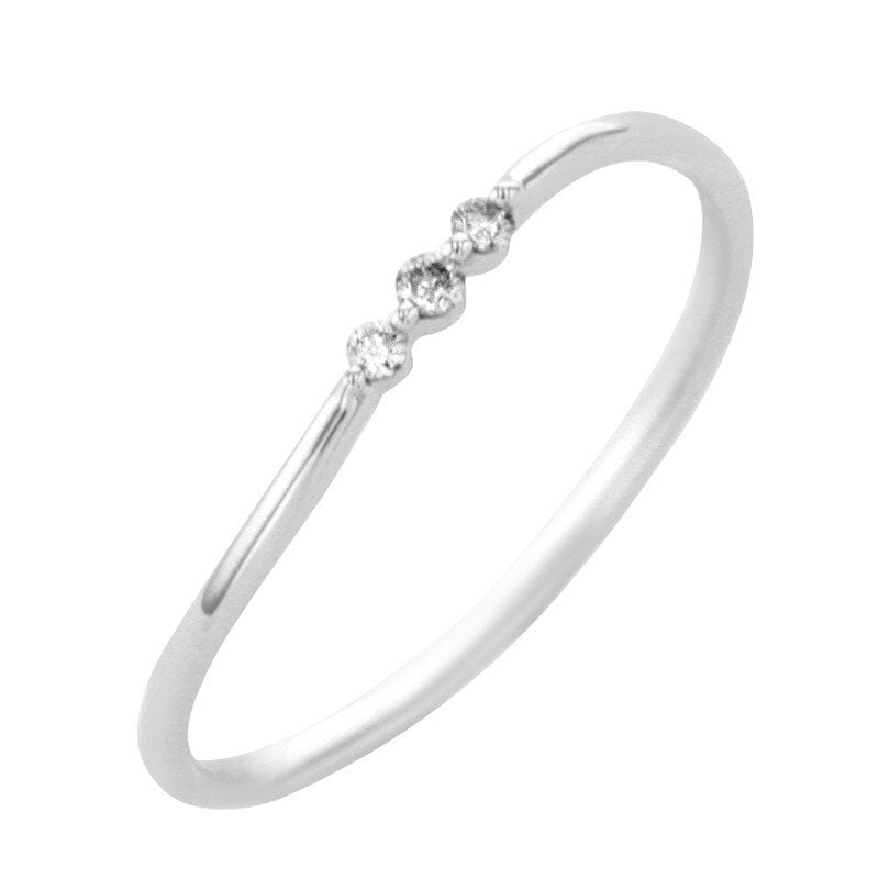 K10 ホワイトゴールド ダイヤモンド リング – Milluflora | ミル