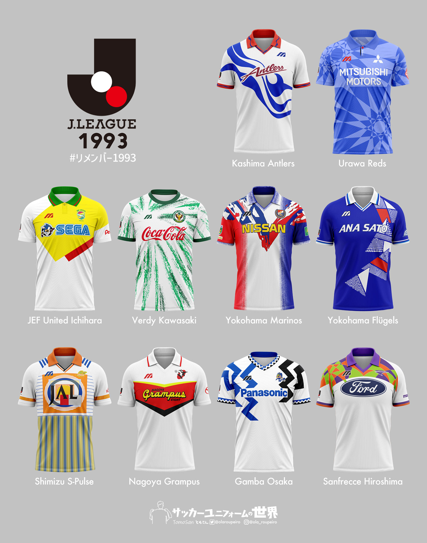 Second Kit of J-League 1993 :: Behance