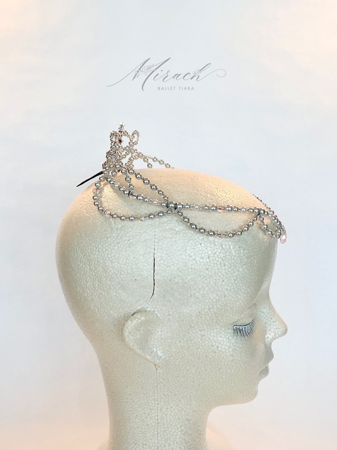 シルバーのサークルティアラ＊バレエティアラ(No.287) シルバーの