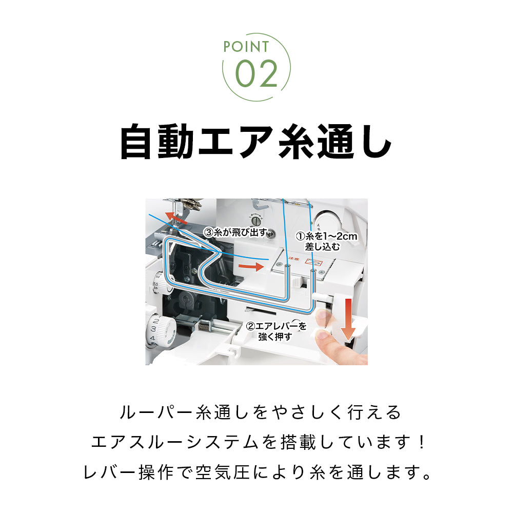 babylock ベビーロック 4本糸ロックミシン 糸取物語 BLS-3A