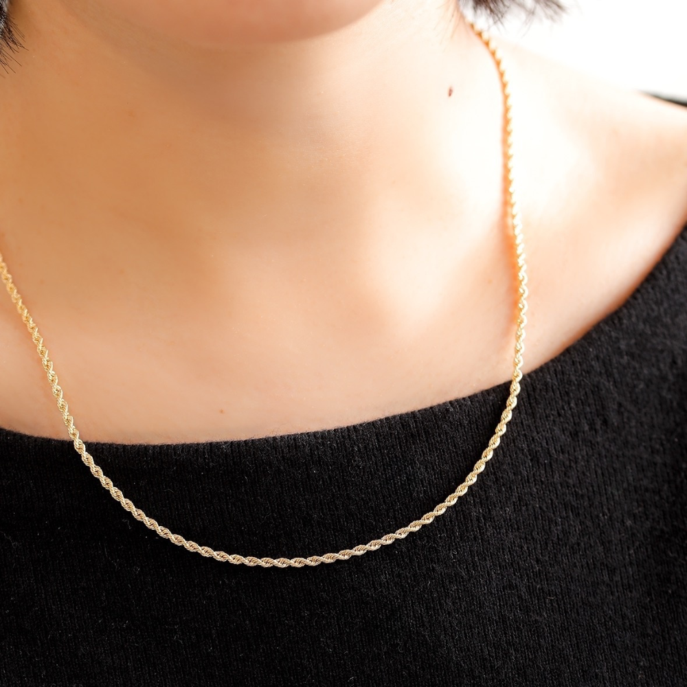 K18 rope/ロープ ネックレス｜山梨県甲府市のジュエリーブランド