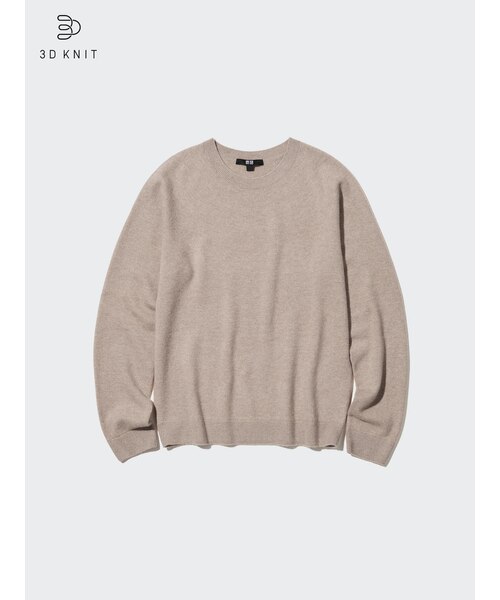 3Dカシミヤクルーネックセーター｜ユニクロの通販｜&mall（アンド