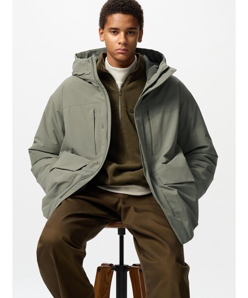 ハイブリッドダウンパーカ｜ユニクロの通販｜&mall（アンドモール