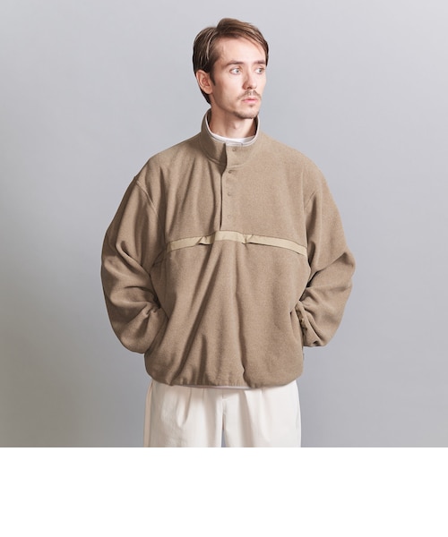 koti BEAUTY&YOUTH＞ マイクロ フリース スナップ プルオーバー