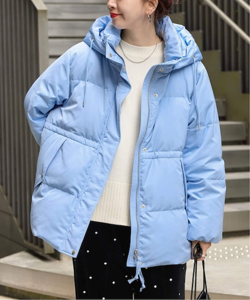 撥水 / 撥油 / フラッフィーフーディミトンダウン｜ベーセーストックの