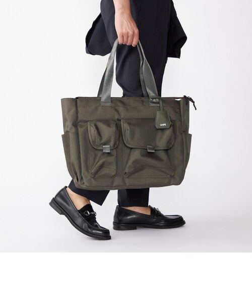 WEB限定】SHIPS: ビズ ワイド ブリーフ トート バッグ｜シップスの通販