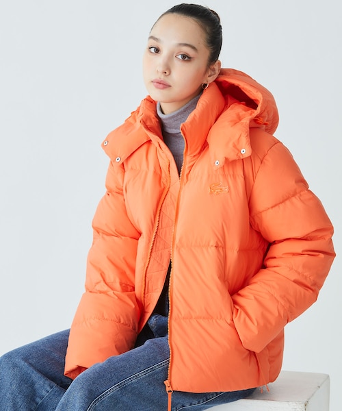 ウィメンズ ボリュームハイネック ナイロンショート ダックダウン