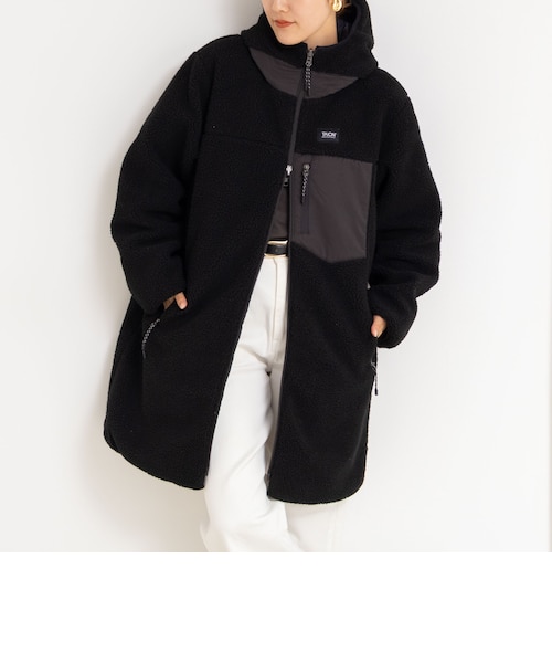 ◇【WEB限定】【TAION/タイオン】別注ボア×ダウンフードコート