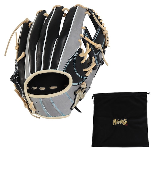 アトムズ（ATOMS）軟式用グラブ 内野手 野球グローブ 一般 ANX