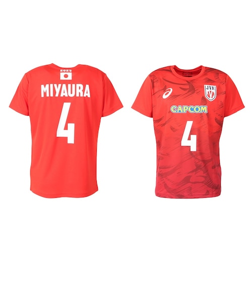 アシックス（ASICS）バレーボールウェア バレー応援Tシャツ 男子 日本