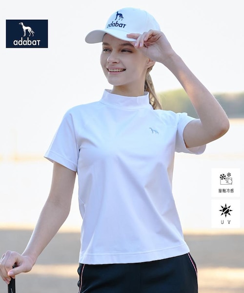 ADABAT NAVY】クールナイロンモックT｜アダバットの通販｜&mall