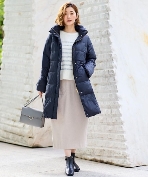 名品アウター/800FP・多機能】つつまれダウンロング｜グローブの通販