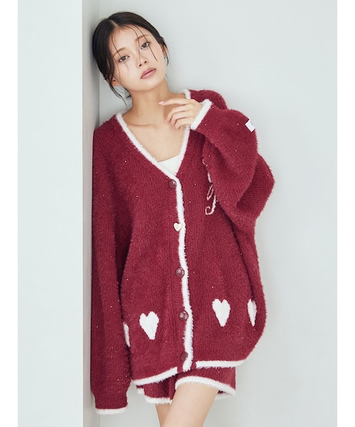 ラメフェザーカーディガン｜ジェラートピケの通販｜&mall（アンド