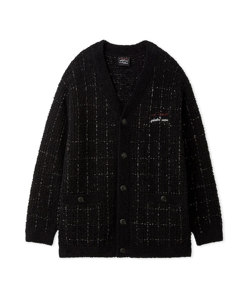 JOEL ROBUCHON】【HOMME】ツイードモコカーディガン｜ジェラートピケの