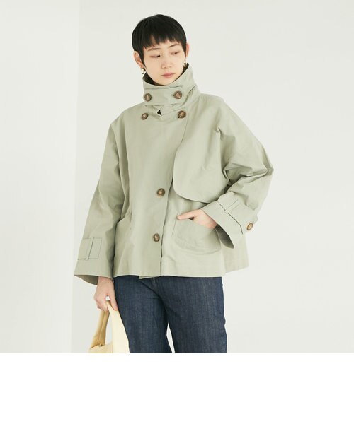 ガンフラップショートトレンチコート｜ドゥ・アルシーヴの通販｜&mall