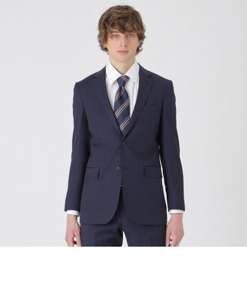 ブルーピンストライプスーツ｜ブルーレーベルブラックレーベルクレスト
