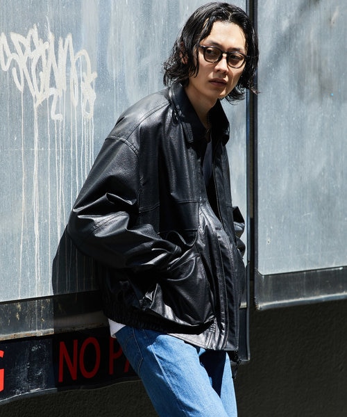 フェイクレザーブルゾン｜フリークスストアの通販｜&mall（アンド