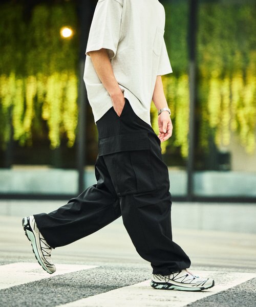 限定展開 AiRide/エアライド ワイドシルエット カーゴパンツ