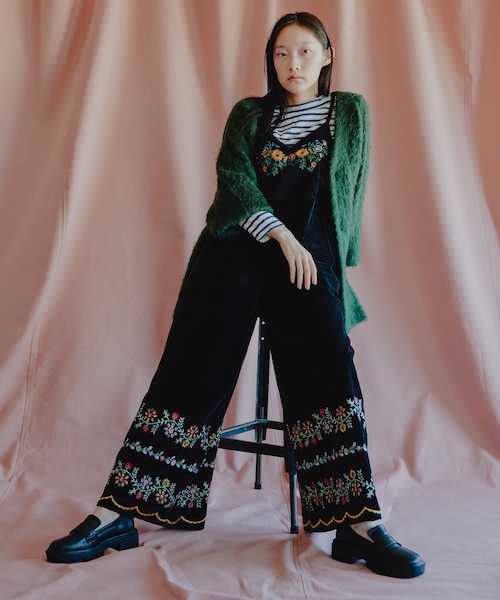 インドベロア刺繍サロペット｜フリークスストアの通販｜&mall（アンド