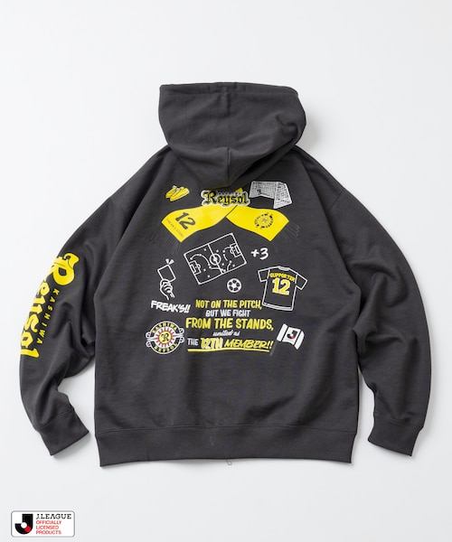 J.LEAGUE × FREAK'S STORE 別注SUPPORTERS ZIP HOODIE【柏レイソル