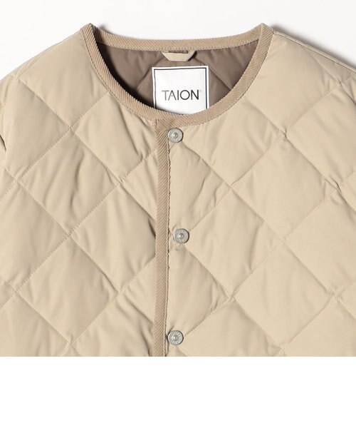 SHIPS any別注】TAION:〈手洗い可能〉パイピング ノーカラー