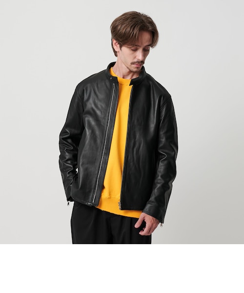 シープレザー シングル ライダース ジャケット｜ビューティー＆ユース