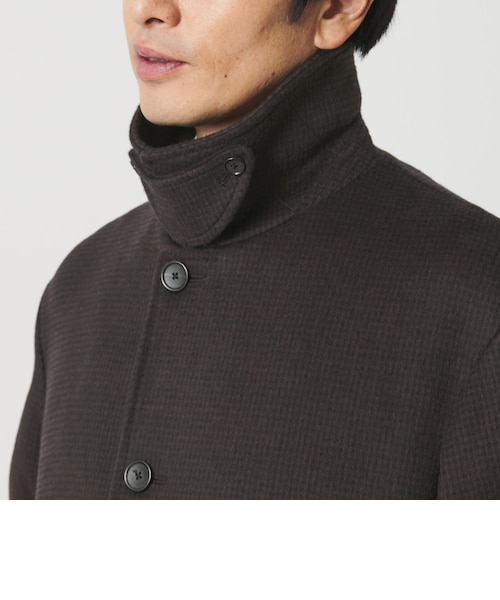 120S メルトン チェック バルカラーコート｜ビューティー＆ユース