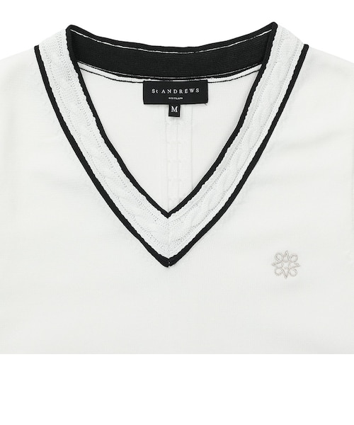 セントアンドリュース（ST.ANDREWS）ゴルフウェア 12G天竺Vネック